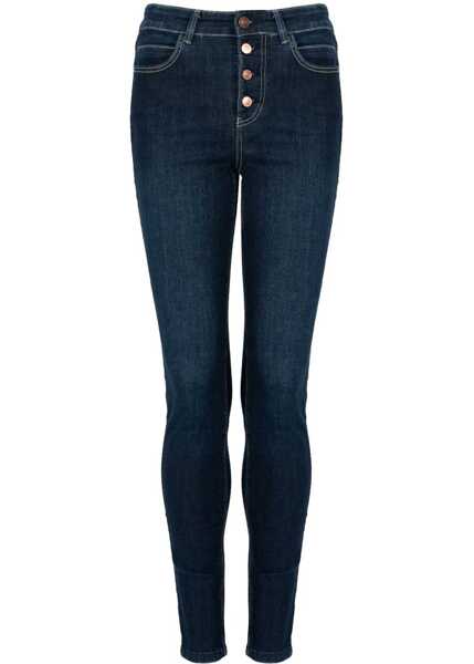 Pantaloni casual GUESS Skinny High W2RA28D4KF4 Niebieski Barbati (BM 15838676) 5