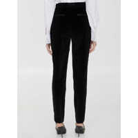 Pantaloni scurti Dolce & Gabbana Dama - Pantaloni scurti Dolce & Gabbana Velvet Tuxedo Pants Black Femei (BM 15840821) - B-mall.ro