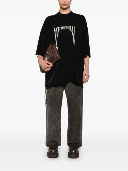 Pantaloni Rick Owens Rick Owens Drkshdw Distressed Cargo Trousers Brown Barbati (BM 15844601) 2