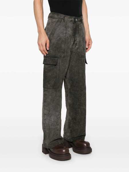 Pantaloni Rick Owens Rick Owens Drkshdw Distressed Cargo Trousers Brown Barbati (BM 15844601) 3