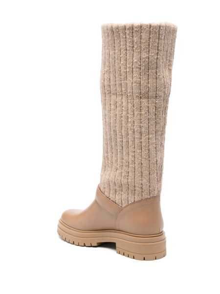 Bocanci Gianvito Rossi Gianvito Rossi Knitted Boots Beige Femei (BM 15845126) 3