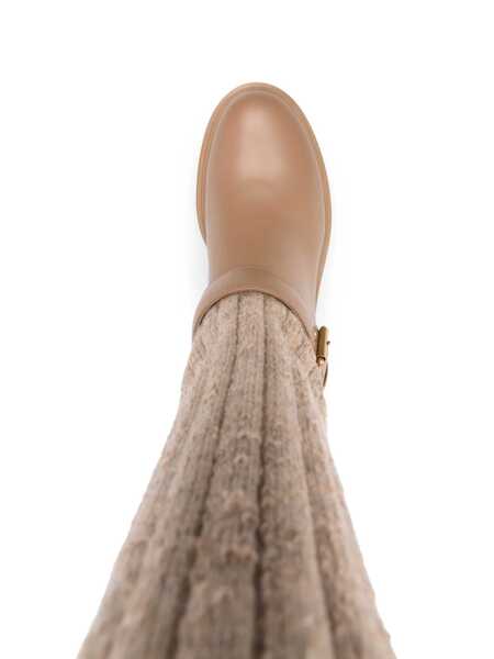 Bocanci Gianvito Rossi Gianvito Rossi Knitted Boots Beige Femei (BM 15845126) 4