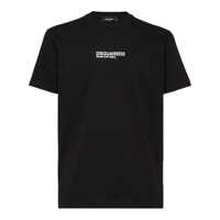 Tricouri 'Cool Fit Tee' Black T-Shirt With Logo Print On The Front In Cotton Man Barbati