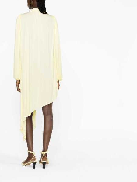 Rochii lungi Loewe Tie Neck Dress With Asymmetric Design Yellow Femei (BM 15848468) 3
