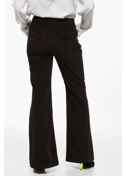 Pantaloni casual True Royal 5 Pocket Corduroy Pants Brown Femei (BM 15848474) 2