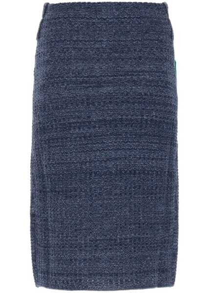 Fuste lungi CORMIO Knitted Lucia Midi Skirt With Metallic Effect Blue Femei (BM 15848501) 2