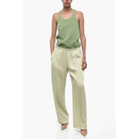 Pantaloni Vince Dama - Pantaloni de trening Vince Wide-Leg Pleated Joggers Green Femei (BM 15849152) - B-mall.ro
