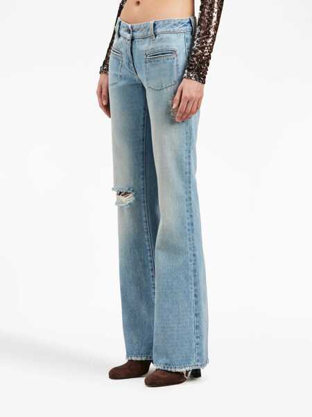Blugi drepti Palm Angels Light Washed Bootcut Fit Denims 29 Cm Blue Femei (BM 15849347) 4
