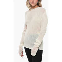 Pulovere Extra-Long Sleeved Open-Work Sweater Femei