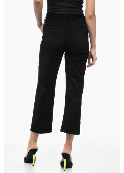 Pantaloni casual Woolrich Corduroy Cropped Pants Black Femei (BM 15850244) 2