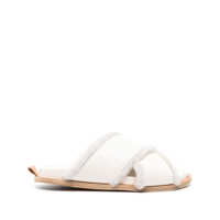 Sandale Forte_Forte Shierling And Leather Crossed Sandals Shoes Femei
