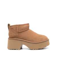 Bocanci UGG Brown 'Ultra Mini New Heights' Boots In Suede Woman