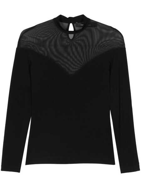 Topuri FEDERICA TOSI Federica Tosi Top Black Femei (BM 15852329) 1