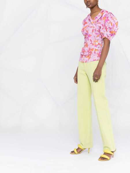 Bluze Isabel Marant Printes Madinea Blouse With Asymmetric Sleeves Pink Femei (BM 15861824) 4