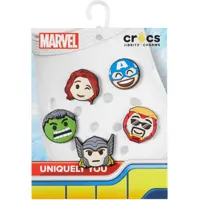 Slapi JIBBITZ&trade; Marvel Avengers Emojis 5 Pack Baieti