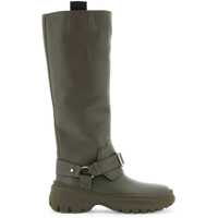 Bocanci casual Equestrian-Style Leather Riding Boots Femei