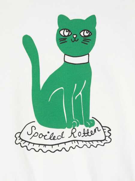 Hanorace MINI RODINI Mini Rodini Cat Sp Sweatshirt - Chapter 1 WHITE Fete (BM 15874307) 3