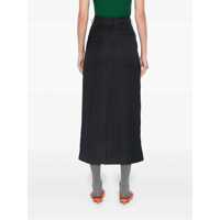 Fuste ESSENTIEL ANTWERP Dama - Fuste ESSENTIEL ANTWERP ESSENTIEL ANTWERP GLOSSARY NAVY BLUE MIDI SKIRT Blue Femei (BM 15875498) - B-mall.ro