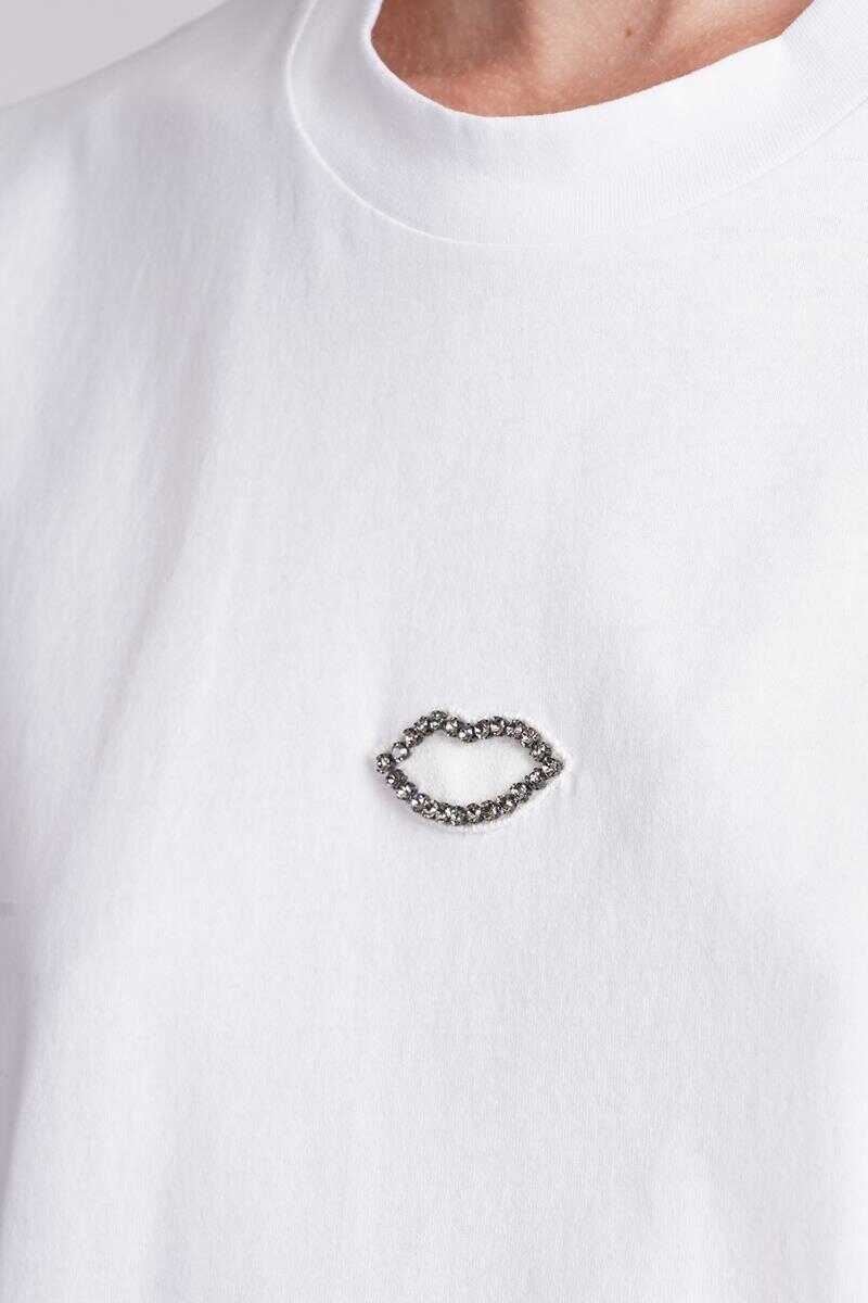 Tricouri Stella McCartney Stella McCartney T-Shirt WHITE Femei (BM 15877820) 5