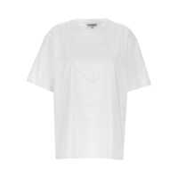 Tricouri Ganni Rhinestone Logo Embroidery T-Shirt Femei
