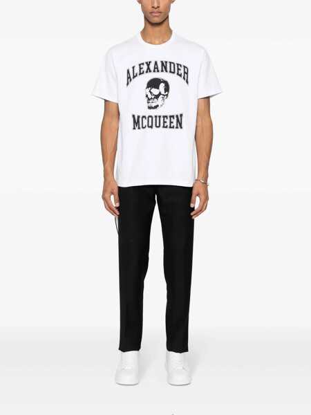 Topuri Alexander McQueen Alexander McQueen T-Shirts And Polos WHITE Barbati (BM 15885962) 2