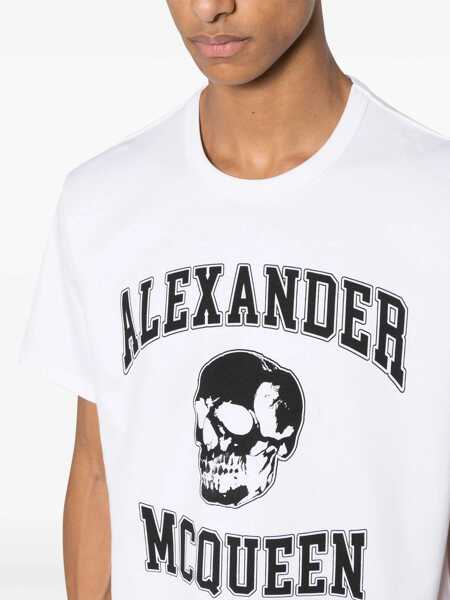 Topuri Alexander McQueen Alexander McQueen T-Shirts And Polos WHITE Barbati (BM 15885962) 5