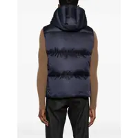 Geci de iarna pentru Barbati - Geci de iarna TATRAS Melko Blue Sleeveless Down Jacket With Hood And Logo Patch In Tech Fabric Man BLUE Barbati (BM 15889127) - B-mall.ro