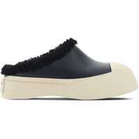 Saboti Pablo Leather And Shearling Clog Femei