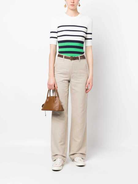 Pantaloni casual A.P.C. Linen And Cotton Blend Pants Beige Femei (BM 15891131) 2