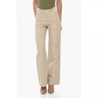 Pantaloni casual Linen And Cotton Blend Pants Femei