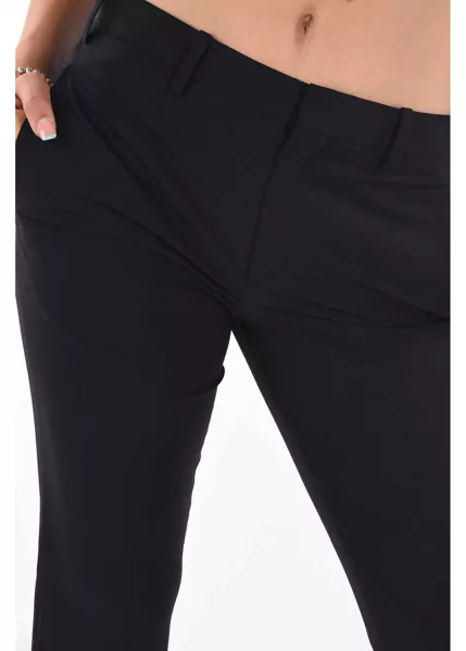 Pantaloni casual Neil Barrett 40 It Dark Blue Straight Pants Slim Fit Regular Rise Blue Femei (BM 15891311) 3