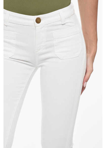 Blugi drepti SEAFARER Patch Pockets Wide Leg Jeans 21,5Cm White Femei (BM 15891359) 3