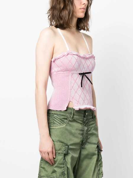 Bluze CORMIO Cropped Lurex Heidi Top Pink Femei (BM 15891374) 3