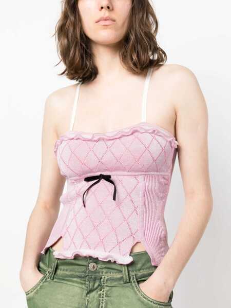 Bluze CORMIO Cropped Lurex Heidi Top Pink Femei (BM 15891374) 5