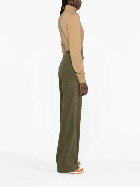 Pulovere Palm Angels Embroidered Cropped Sunset Turtle Neck Sweater Beige Femei (BM 15891386) 3