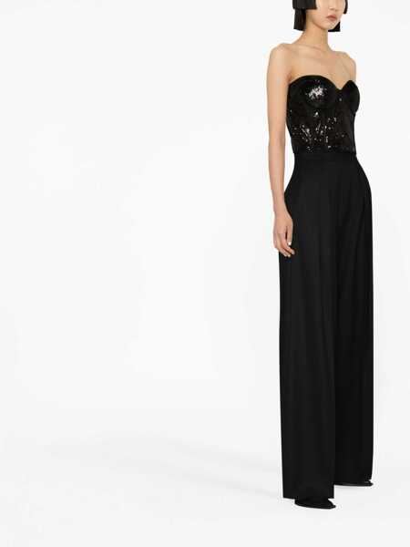 Bluze Alexander McQueen Solid Color Sequined Corset Top Pink Femei (BM 15891419) 3