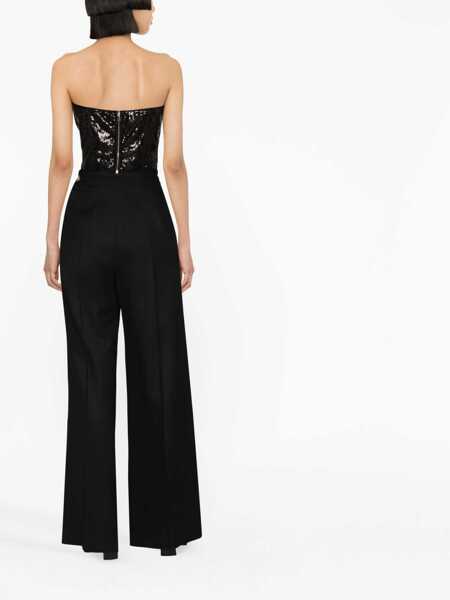 Bluze Alexander McQueen Solid Color Sequined Corset Top Pink Femei (BM 15891419) 4