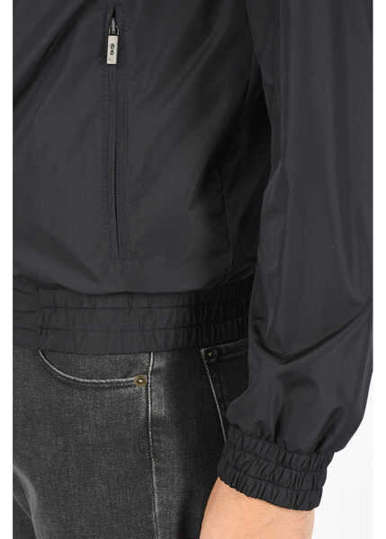Jachete CORNELIANI Cc Collection Windbreaker Jacket With Removable Hood And Hid Blue Barbati (BM 15891647) 4