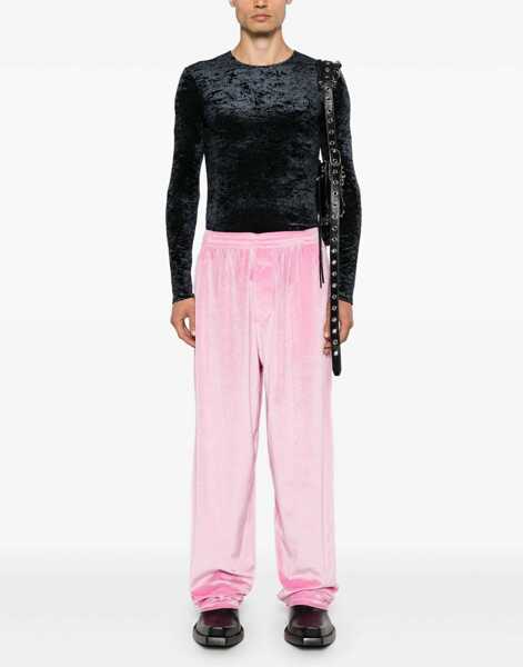 Pantaloni casual Balenciaga Chenille Pants With Drawstings Pink Femei (BM 15891683) 2