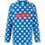 ERL All-Over Starsterry-Cotton Crew-Neck Sweater Blue