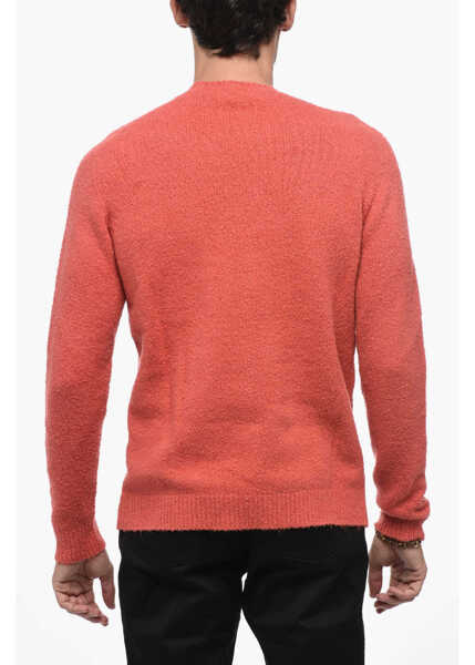 Pulovere Roberto Collina Crew Neck Cotton Blend Brushed Sweater Red Barbati (BM 15891878) 2