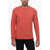 Roberto Collina Crew Neck Cotton Blend Brushed Sweater Red