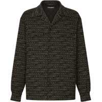 Jachete Padded Overshirt With Allover Jacquard Logo Barbati
