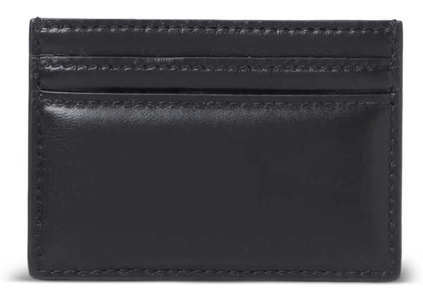 Portofele Alexander McQueen Leather Card Holder BLACK Femei (BM 15899174) 2