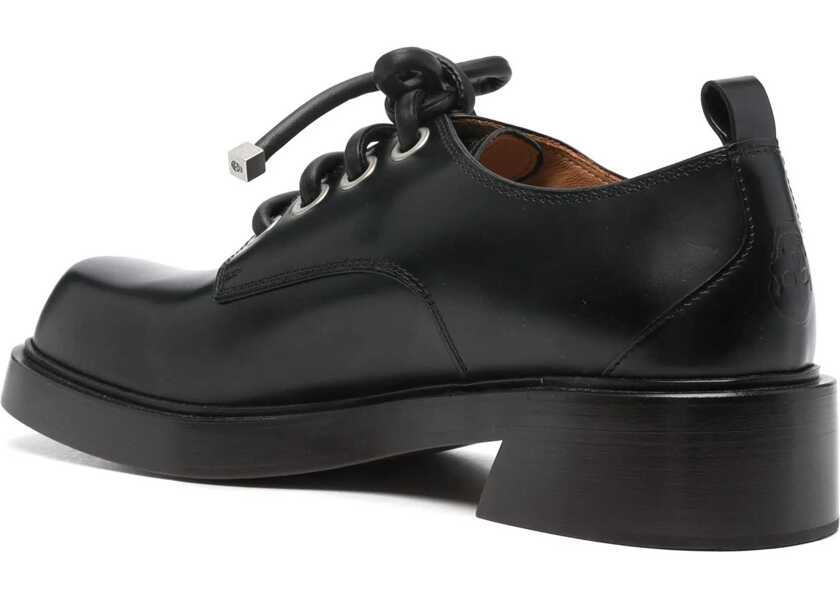Pantofi eleganti Alexander McQueen Leather Derby. BLACK Barbati (BM 15899180) 3