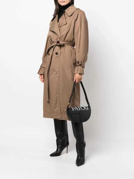 Genti de umar Patou Leather Shoulder Bag BLACK Femei (BM 15899561) 2