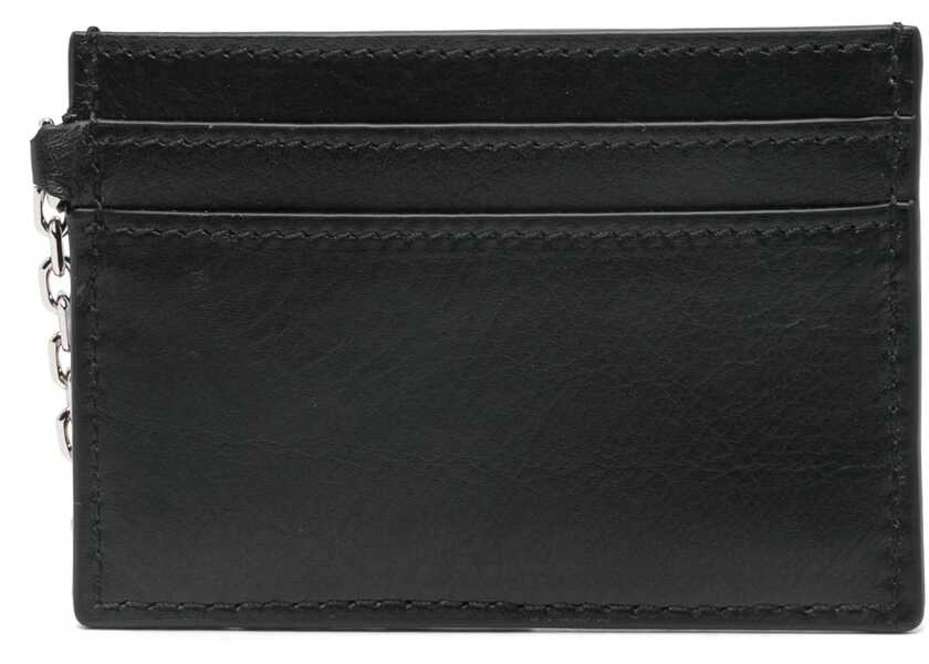 Portofele Alexander McQueen Card Holder Sling BLACK Femei (BM 15899615) 2