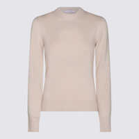 Pulovere Cruciani Beige Wool Knitwear Femei