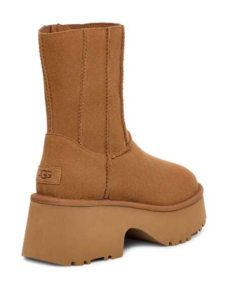 Bocanci UGG Brown Twin Seam New Heights Boots In Suede Woman Beige Femei (BM 15900170) 3