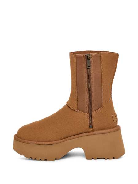 Bocanci UGG Brown Twin Seam New Heights Boots In Suede Woman Beige Femei (BM 15900170) 4